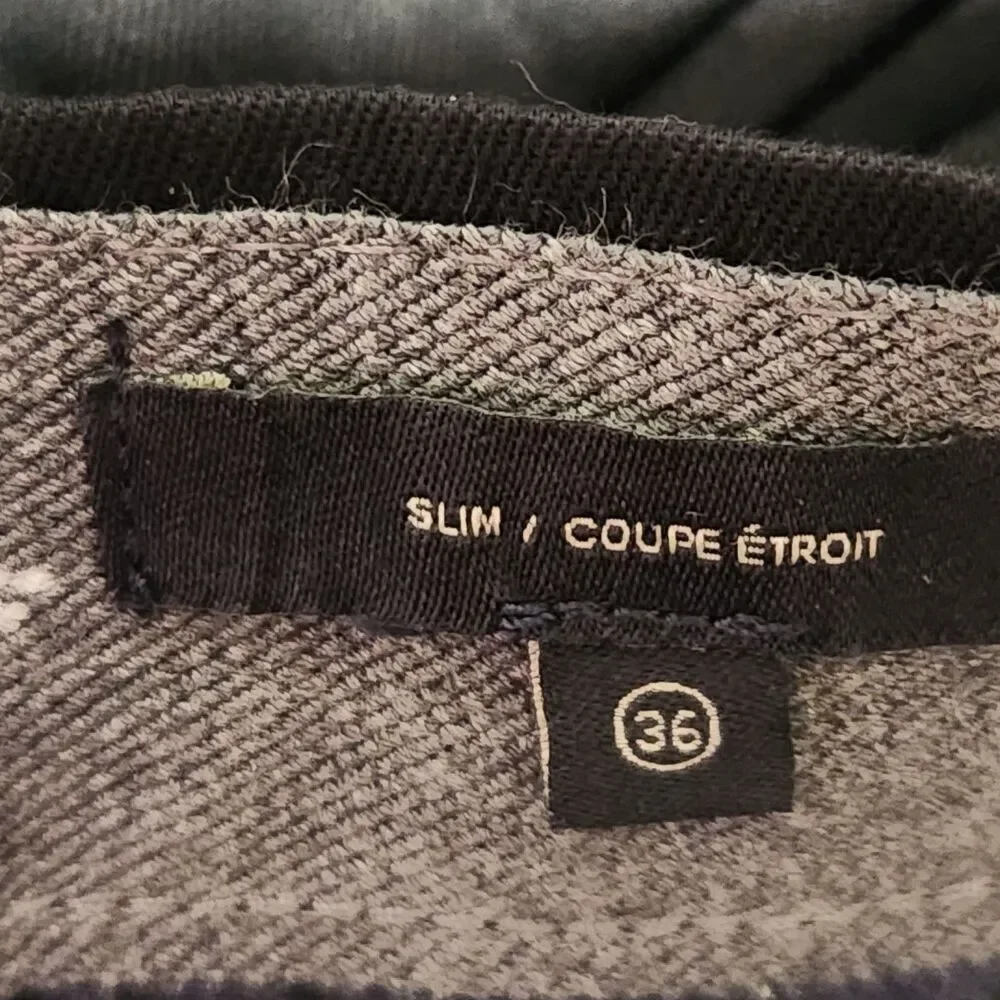 Dockers Khaki Pants Size 36x29 Black Slim Flat Front.  New